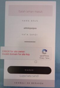 captca error pada slims