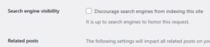discourage search engine